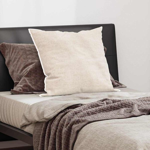 vidaXL Hovedpude med pude Hvid 60 x 70 cm Bomuld