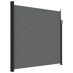 vidaXL sammenrullelig sidemarkise 200x600 cm antracitgr&aring;