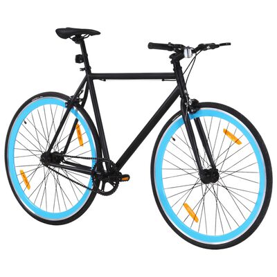 vidaXL cykel 1 gear 700c 51 cm sort og blå