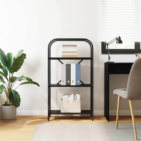 vidaXL Bogreol Sort eg 60 x 30 x 109 cm Konstrueret tr&aelig;