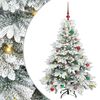 vidaXL Kunstigt juletr&aelig; med 150 LED'er Hvid 150 cm PE og PVC