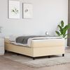 vidaXL Boxspring sengeramme Creme 120x200 cm Stof
