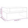 vidaXL sofabord 90x60x42,5 cm konstrueret træ røget egetræsfarve