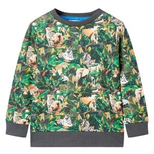 vidaXL Sweatshirt til b&oslash;rn str. 104 Old Petrol