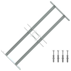 vidaXL Vinduesgitter 500-650 mm Galvaniseret st&aring;l S&oslash;lv