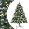 vidaXL Kunstigt juletr&aelig; Gr&oslash;n 240 cm PVC og plastik og st&aring;l