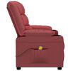 vidaXL massagestol kunstlæder vinrød