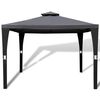 vidaXL pavillon med tag 3 x 3 m mørkegrå