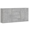vidaXL kommoder 3 stk. 60x31x84 cm konstrueret tr&aelig; betongr&aring;