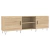 vidaXL tv-bord 150x30x50 cm konstrueret tr&aelig; sonoma-eg
