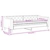 vidaXL daybed med madras 80x200 cm stof gr&aring;brun