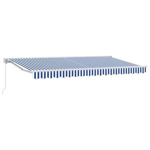vidaXL Markiseramme Bl&aring; og Hvid 350 x 200 cm
