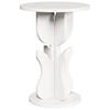 vidaXL Sofabord Hvid 39,5 x 39,5 x 53,5 cm Massivt fyrretr&aelig;