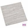 vidaXL Gulvplanker 55 pcs Lysegr&aring; 5,11 m&sup2; PVC