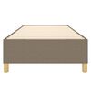 vidaXL Boxspring sengeramme 90x200 cm stof gr&aring;brun