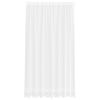 vidaXL Lace Gardin med gardiner Blomstret Hvid 200 x 200 cm Polyester