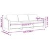 vidaXL 3-personers sofa 210 cm stof brun