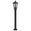 vidaXL udend&oslash;rs standerlampe 80 cm rustfrit st&aring;l sort