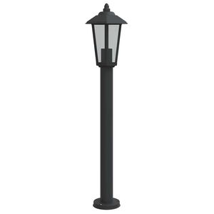 vidaXL udend&oslash;rs standerlampe 80 cm rustfrit st&aring;l sort