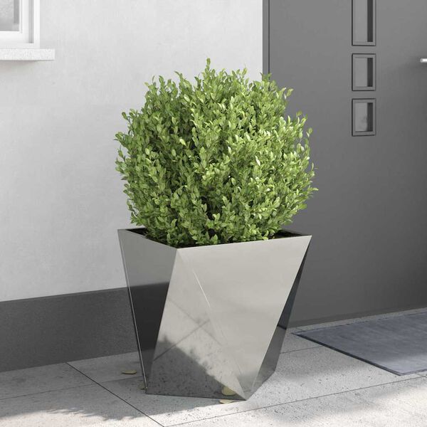 vidaXL Plantekasse Sølv 50 x 50 x 50 cm Galvaniseret stål