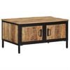 vidaXL sofabord 80x50x40 cm massivt ru mangotr&aelig;