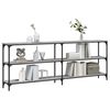 vidaXL konsolbord 200x29x75 cm konstrueret tr&aelig; gr&aring; sonoma-eg