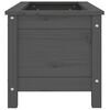 vidaXL plantekasse 82,5x40x39 cm massivt fyrretr&aelig; gr&aring;