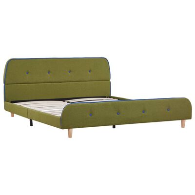 vidaXL sengestel 140 x 200 cm stof grøn