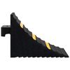 vidaXL stopklods til parkering 2 stk. 29x16x19 cm gummi