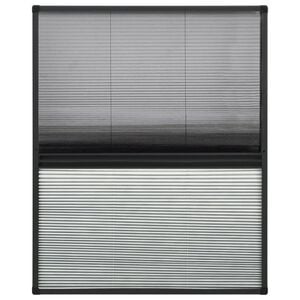 vidaXL plisseret insektnet til vinduer aluminium 60x80 cm med skygge