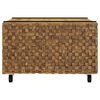 vidaXL Sofabord Brun 60 x 60 x 38 cm Massiv Teaktr&aelig;