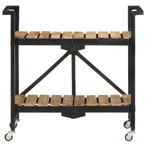 vidaXL køkkenvogn 87x36x81 cm massivt mangotræ