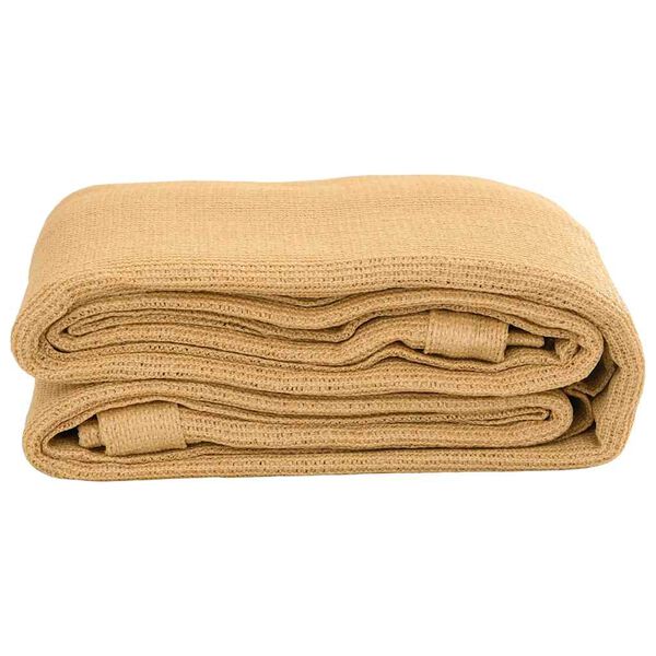 vidaXL telttæppe 250x200 cm HDPE sandfarvet