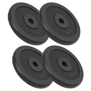 vidaXL v&aelig;gtskiver 4 stk. 4x7,5 kg st&oslash;bejern