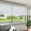 vidaXL Lace Gardin med gardiner Hvid 750 x 100 cm Polyester
