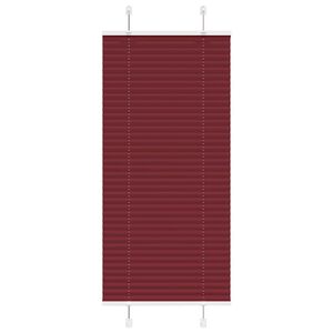 vidaXL Pliss&eacute;gardin Bordeauxr&oslash;d 55x100 cm Stofbredde 54,4 cm Polyester