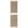vidaXL Skabsd&oslash;r 2 pcs Naturfarvet 170 x 2,1 x 49,5 cm Massiv fyrretr&aelig;