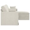 vidaXL Sofa Creme 198 x 134 x 80 cm Fl&oslash;jl