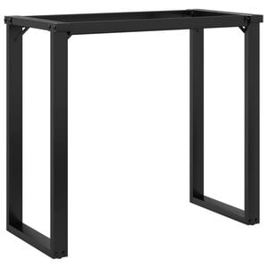 vidaXL bordben til spisebord 80x40x73 cm O-stel st&aring;l