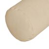 vidaXL Bolsterpuder 2 pcs Creme &Oslash; 15 x 40 cm Mikrofiberstof