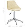 vidaXL drejelige spisebordsstole 4 stk. kunstl&aelig;der cremefarvet