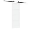vidaXL Skyded&oslash;r ORKDAL 78 x 211 cm Konstrueret tr&aelig; Hvid og sort