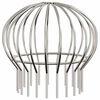 vidaXL Tagrende bladbeskytter 2 pcs S&oslash;lv 160 mm Rustfrit st&aring;l