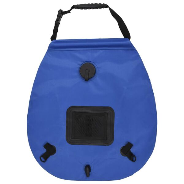 vidaXL campingbruser 20 l PVC taskefacon blå