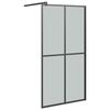 vidaXL brusev&aelig;g 100x195 cm m&oslash;rk h&aelig;rdet glas