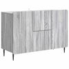 vidaXL Sideboard Gr&aring; sonoma-eg 89 x 34,5 x 62 cm Konstrueret tr&aelig;