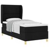 vidaXL Box spring seng med hovedg&aelig;rde Sort 200 x 100 cm Stof