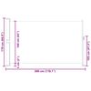 vidaXL sammenrullelig sidemarkise til terrassen 170x300 cm cremefarvet