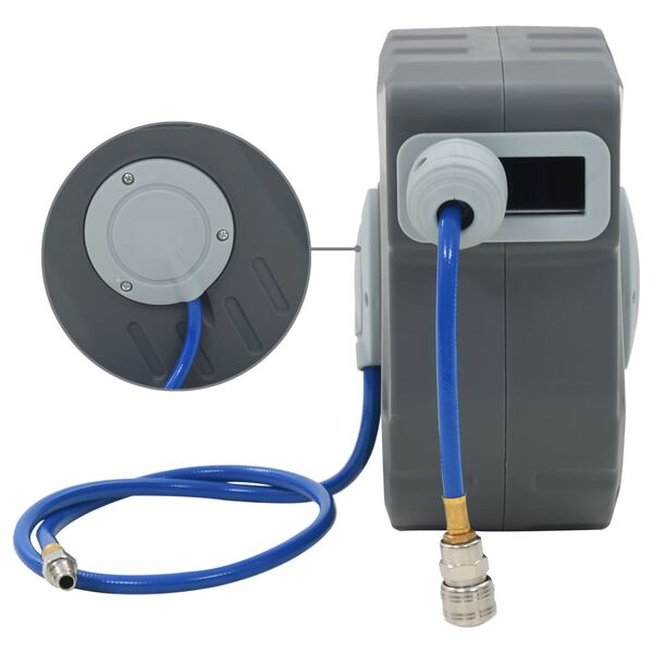 vidaXL automatisk luftslangetromle 3/8" 12 m