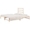 vidaXL daybed med udtr&aelig;k 2x(90x190) cm massivt fyrretr&aelig;